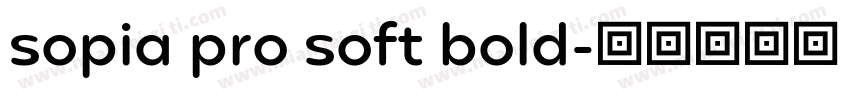 sopia pro soft bold字体转换